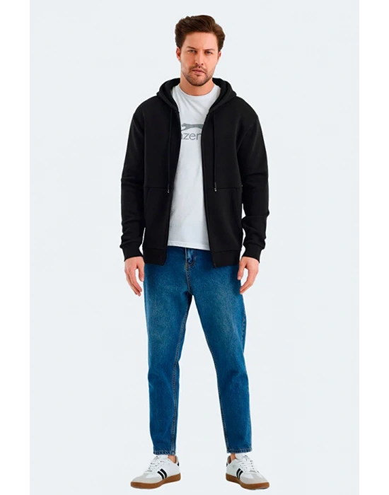 Slazenger Vonda ST24WE045-500 Siyah Kapşonlu Üst