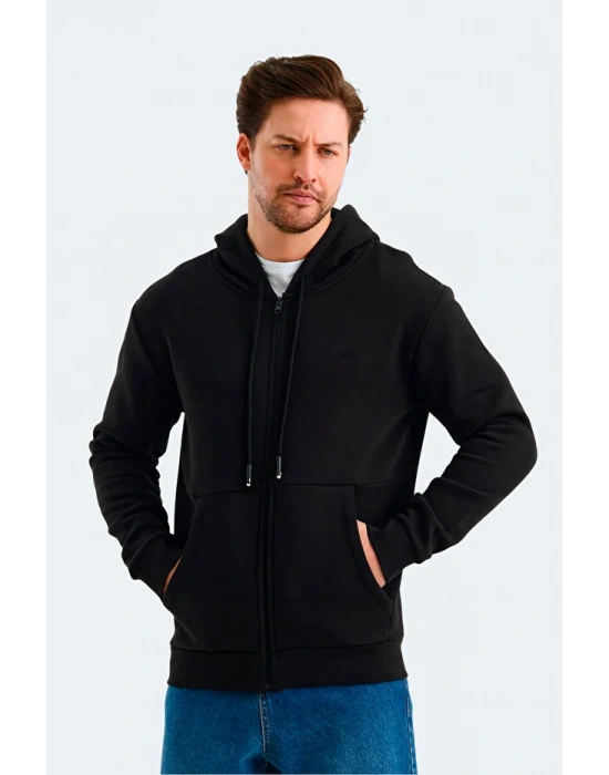 Slazenger Vonda ST24WE045-500 Siyah Kapşonlu Üst