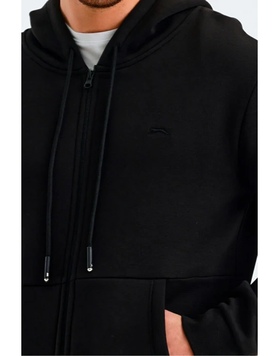 Slazenger Vonda ST24WE045-500 Siyah Kapşonlu Üst