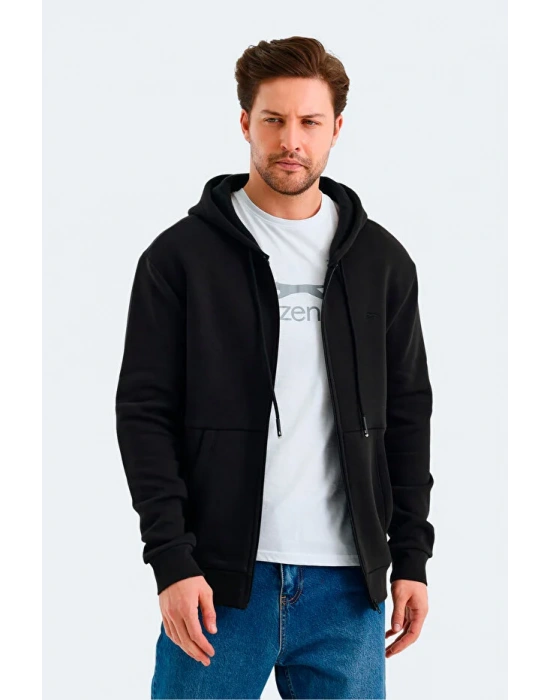 Slazenger Vonda ST24WE045-500 Siyah Kapşonlu Üst