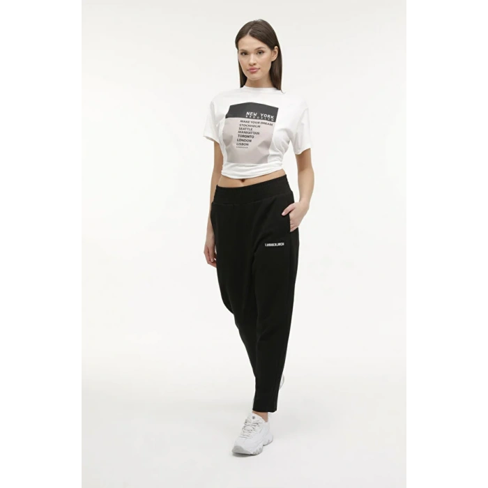 Lumberjack WL Olivia 22SS116 4FX Eşofman Alt Siyah