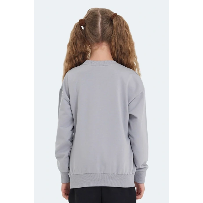 Slazenger LAST ST24WC002-280 Sweat Taş Gri