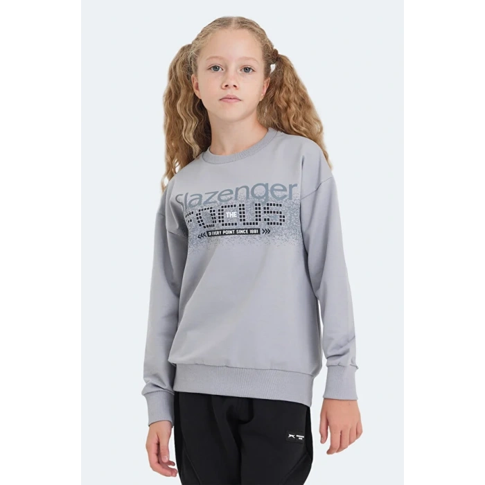 Slazenger LAST ST24WC002-280 Sweat Taş Gri
