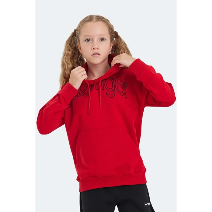 Slazenger LETTO ST24WC004-600 Sweat Kırmızı
