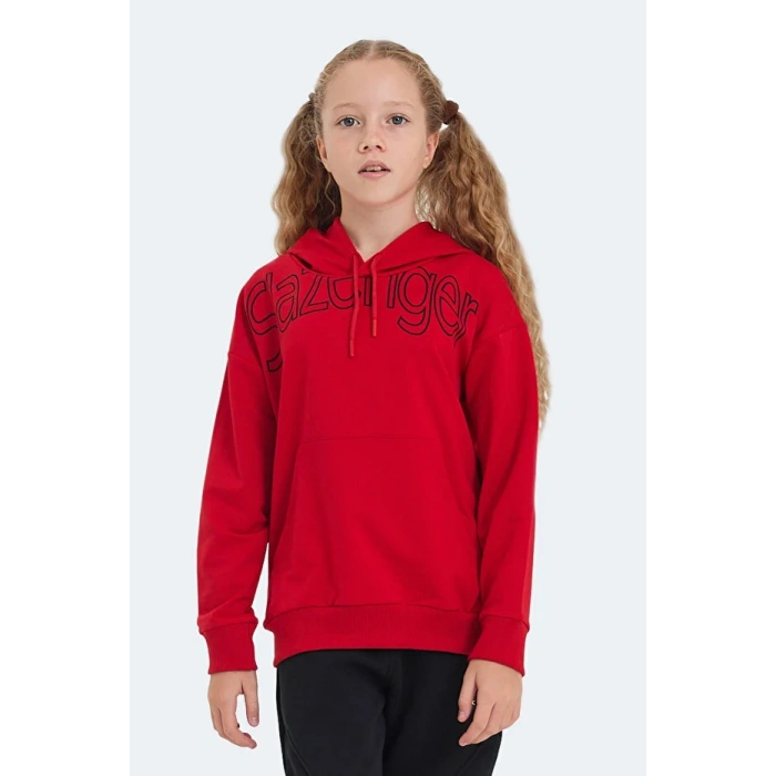 Slazenger LETTO ST24WC004-600 Sweat Kırmızı