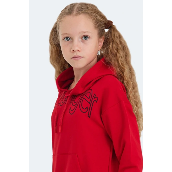Slazenger LETTO ST24WC004-600 Sweat Kırmızı