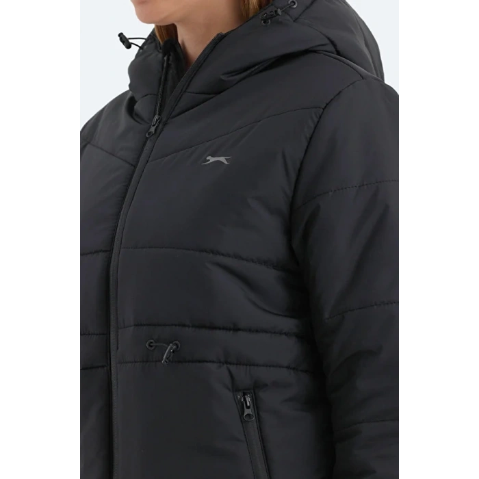 Slazenger ST24JK003-500 Callu Şişme Mont Siyah