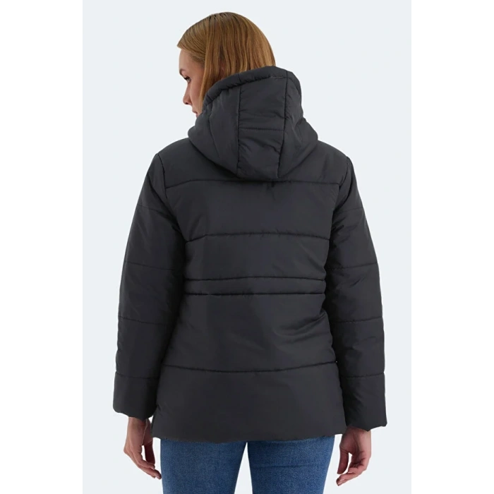 Slazenger ST24JK003-500 Callu Şişme Mont Siyah