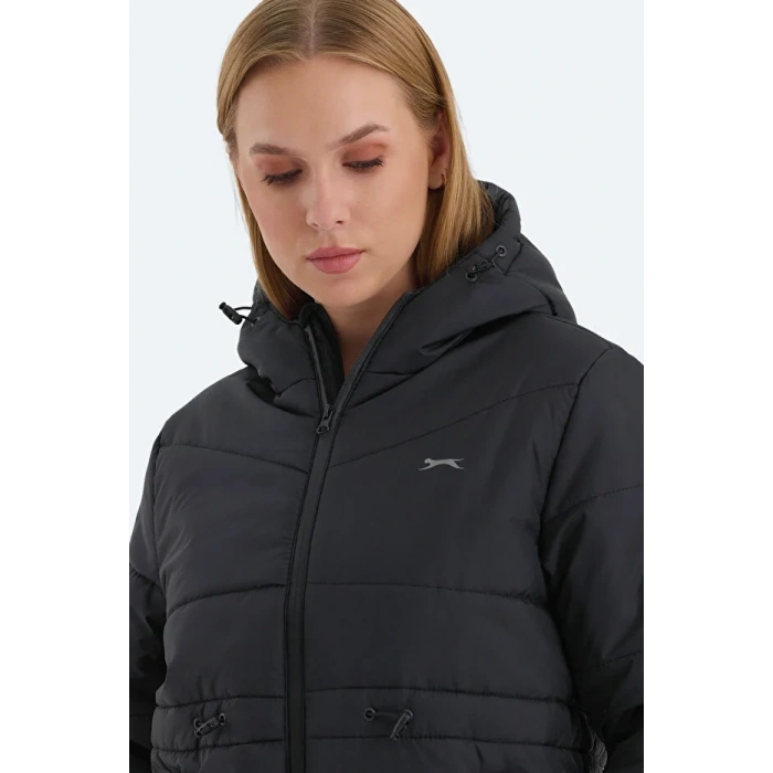 Slazenger ST24JK003-500 Callu Şişme Mont Siyah