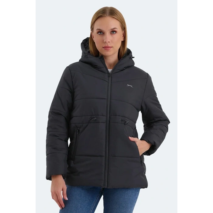 Slazenger ST24JK003-500 Callu Şişme Mont Siyah