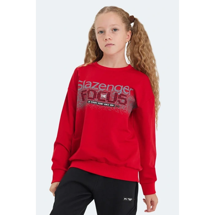 Slazenger LAST ST24WC002-600 Sweat Kırmızı