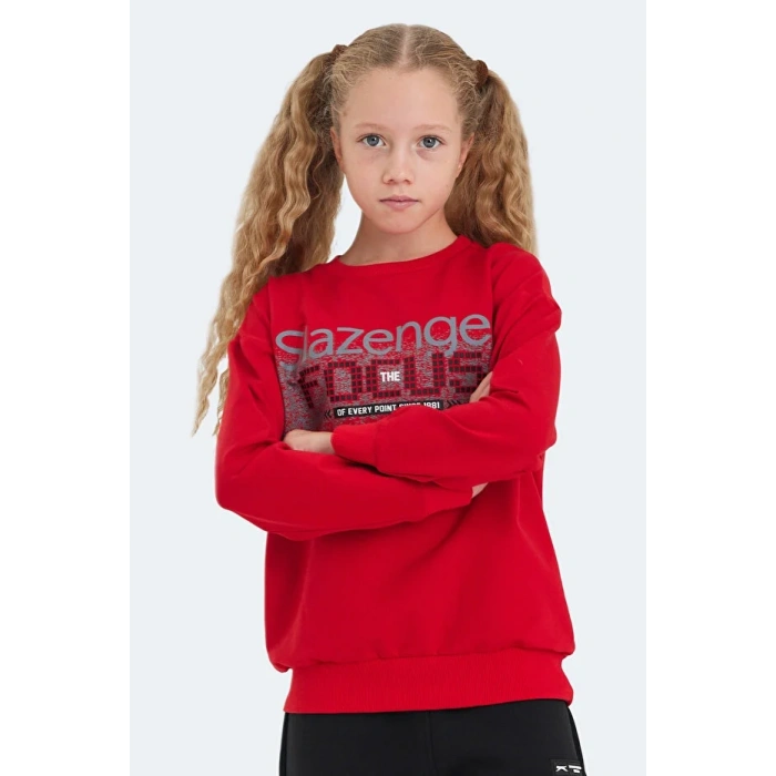 Slazenger LAST ST24WC002-600 Sweat Kırmızı