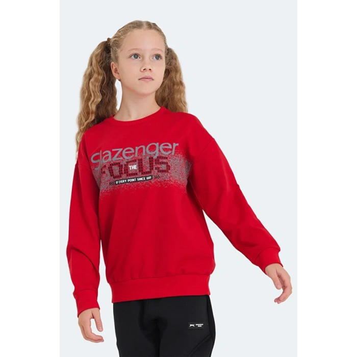 Slazenger LAST ST24WC002-600 Sweat Kırmızı