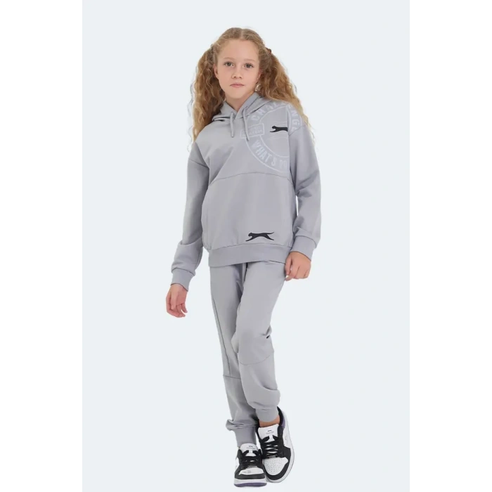 Slazenger Lisey ST24EC004-280 Eşofman Takım Gri