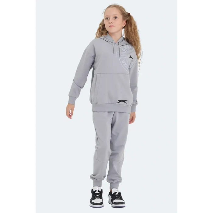 Slazenger Lisey ST24EC004-280 Eşofman Takım Gri