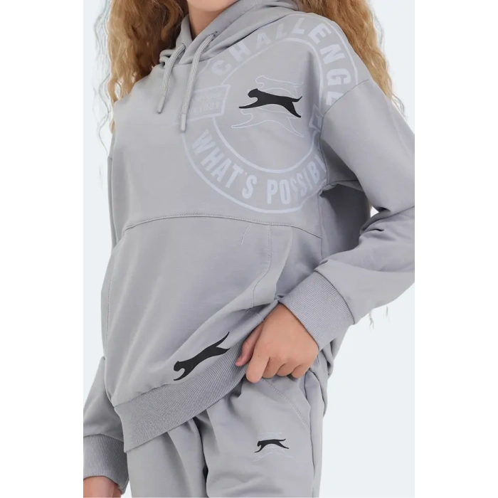 Slazenger Lisey ST24EC004-280 Eşofman Takım Gri