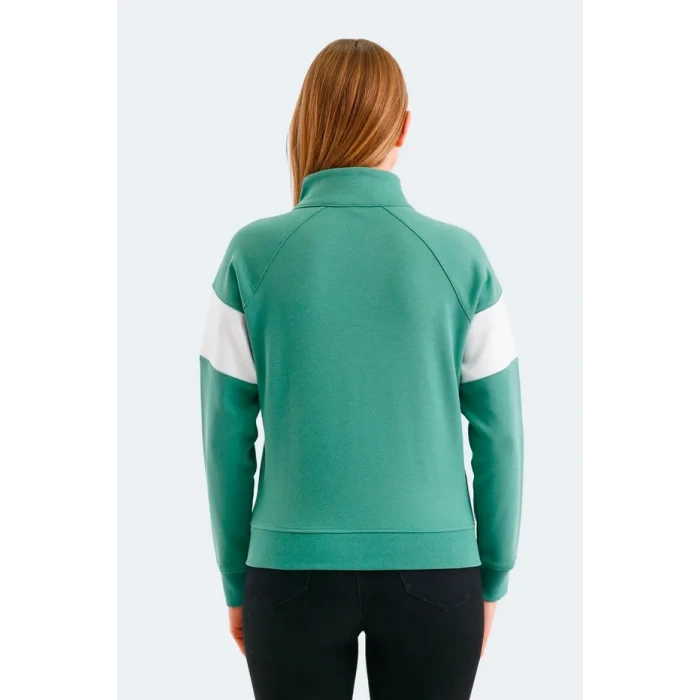 Slazenger Victory ST24WK013-888 Sweatshirt Yeşil