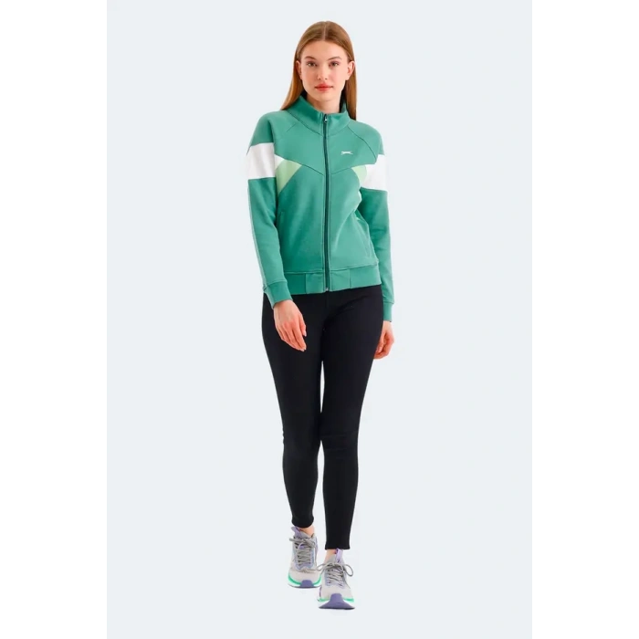 Slazenger Victory ST24WK013-888 Sweatshirt Yeşil