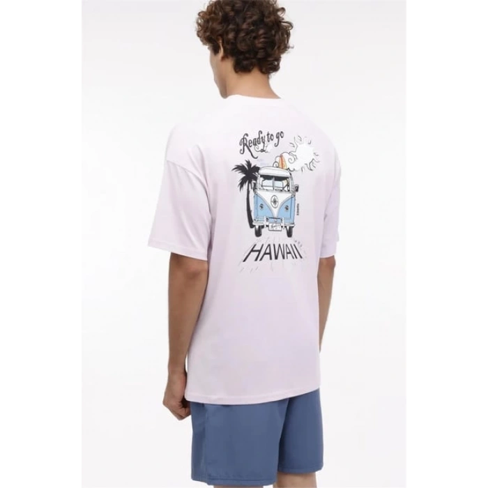 KINETIX ML MACK 11BCH-212 Lila T-Shirt