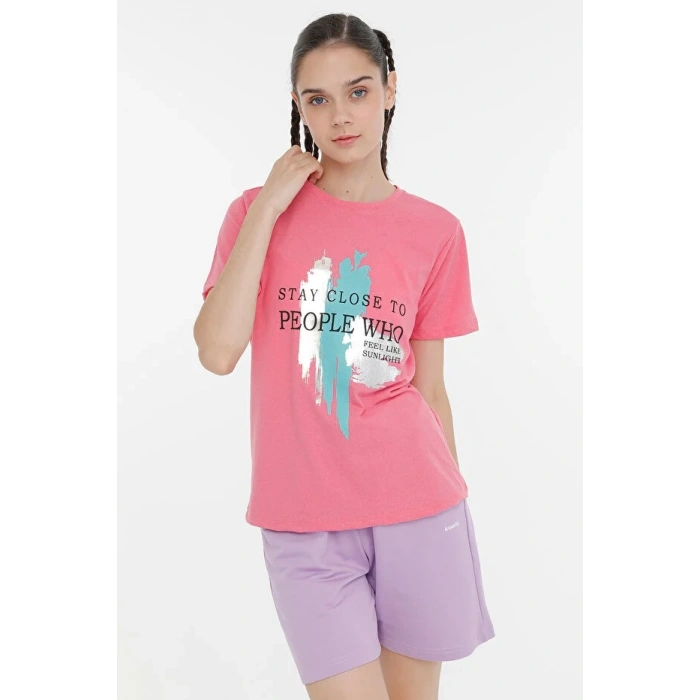 KİNETİX WL Layla 11FN17 T-Shirt Pembe