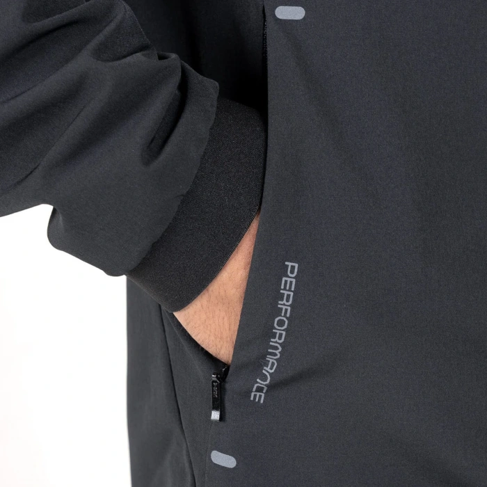 Lescon 23N-1148 Fermuarlı Kapşonlu Üst Siyah