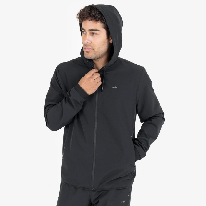 Lescon 23N-1148 Fermuarlı Kapşonlu Üst Siyah