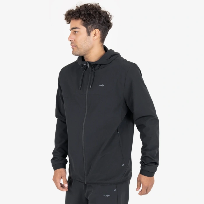 Lescon 23N-1148 Fermuarlı Kapşonlu Üst Siyah