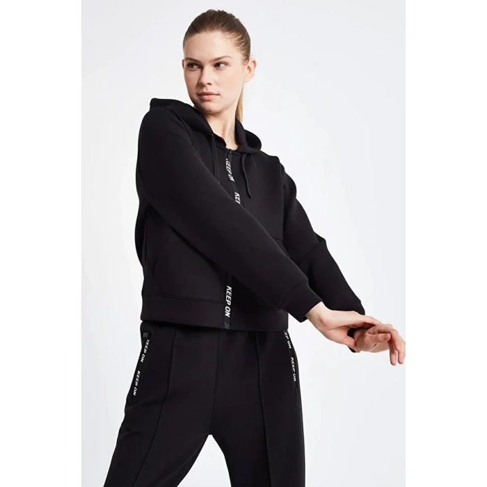 Lescon 24N-2136 Kapşonlu Üst Siyah