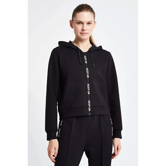 Lescon 24N-2136 Kapşonlu Üst Siyah