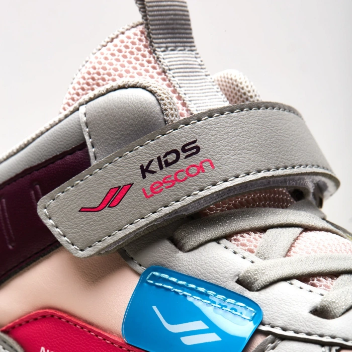 Lescon Samba Çocuk Spor Gri-Pmb-Mor (28-35)