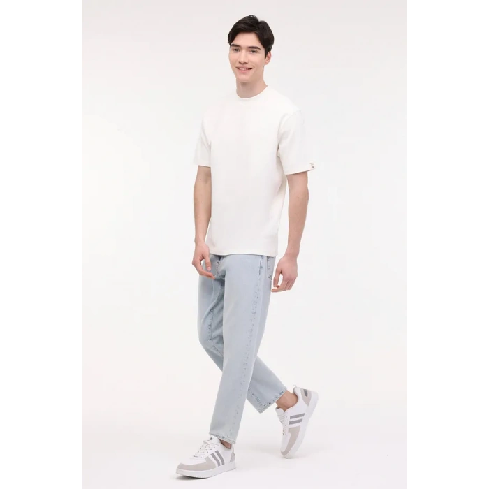 Lumberjack M-BSC CNECK BS60 4FX T-Shirt Ekru