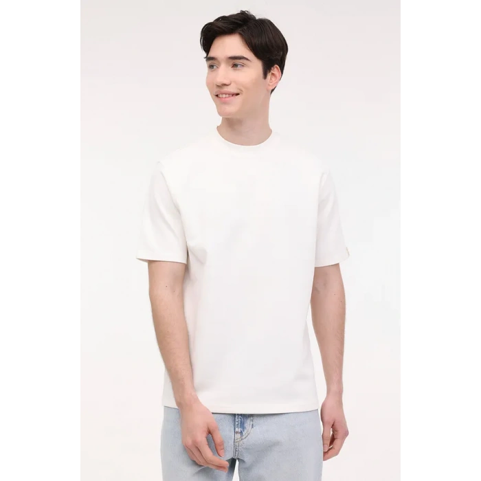 Lumberjack M-BSC CNECK BS60 4FX T-Shirt Ekru