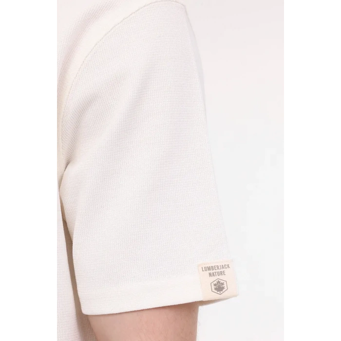 Lumberjack M-BSC CNECK BS60 4FX T-Shirt Ekru