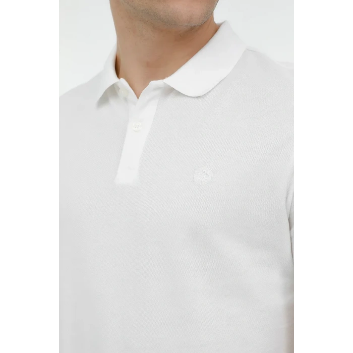 Lumberjack M-CT953 Basic 4FX T-Shirt Beyaz