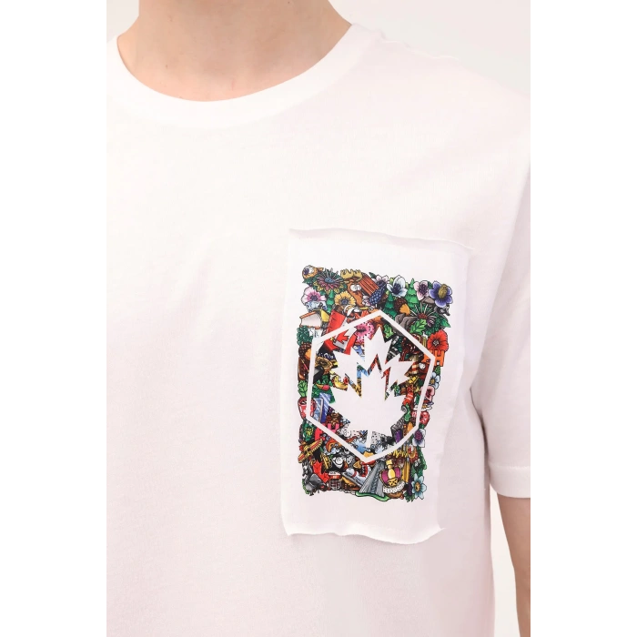 Lumberjack ML Fizzy 11ID343 4FX T-Shirt Beyaz