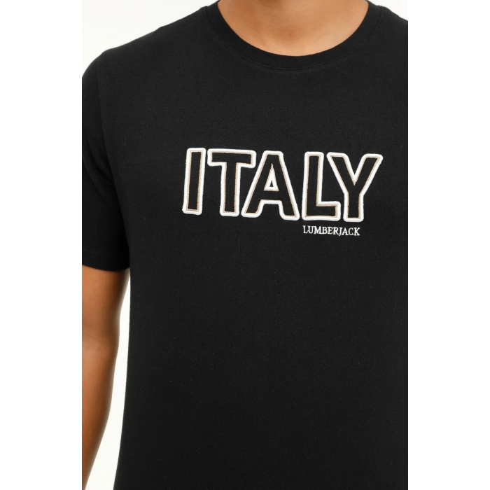 Lumberjack ML Heirs 11HS54 T-Shirt Siyah