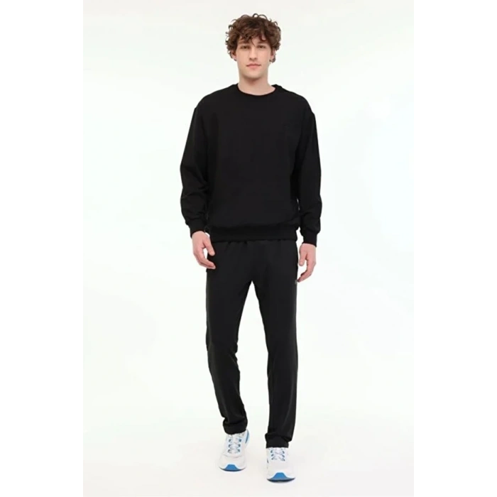 LUMBERJACK SN75 NECK SW 6PR SİYAH SWEATSHİRT