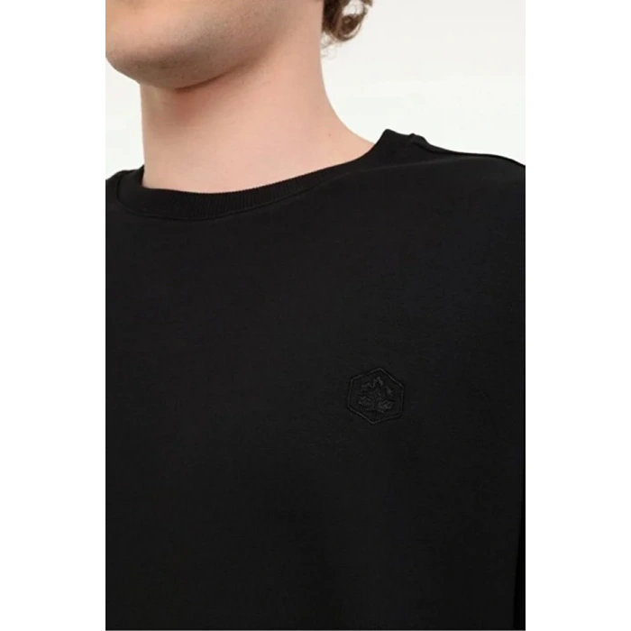 LUMBERJACK SN75 NECK SW 6PR SİYAH SWEATSHİRT