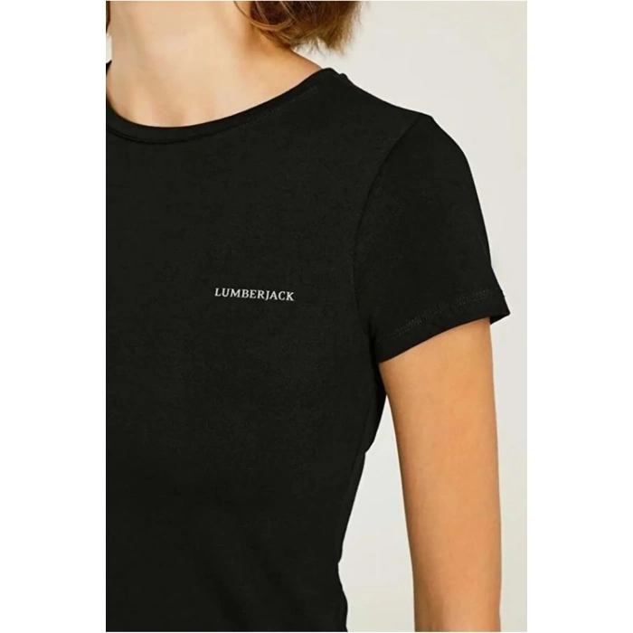 Lumberjack W-CT129 Basic C Neck 3 Fx Siyah