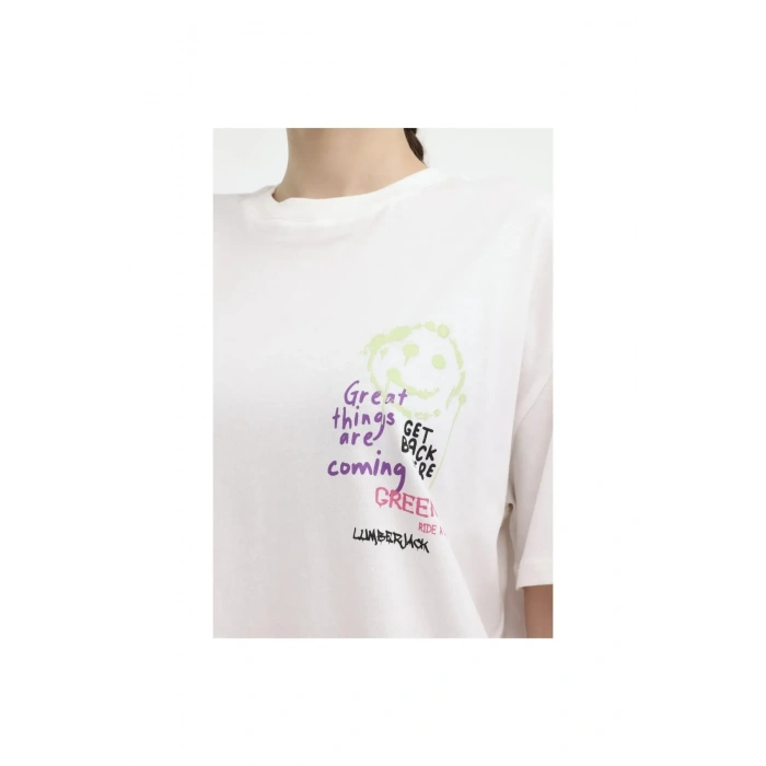 LUMBERJACK WL LIMIT 11SS177  Ekru T-Shirt