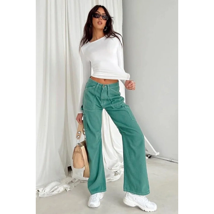 Madmext MG1701 Uzun Kollu Body Beyaz