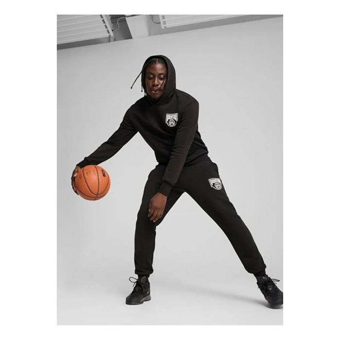 Puma 630290-01 Posterize Kapşonlu Eşofman Üst Siyah