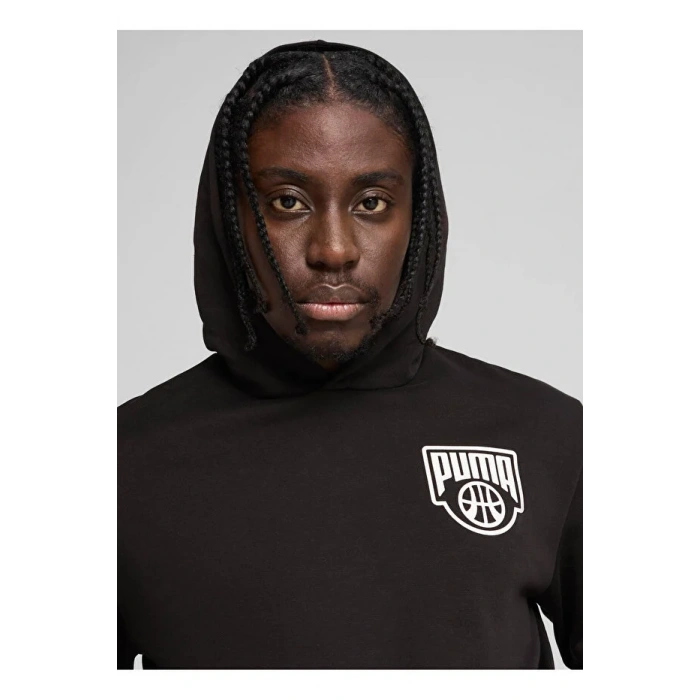 Puma 630290-01 Posterize Kapşonlu Eşofman Üst Siyah