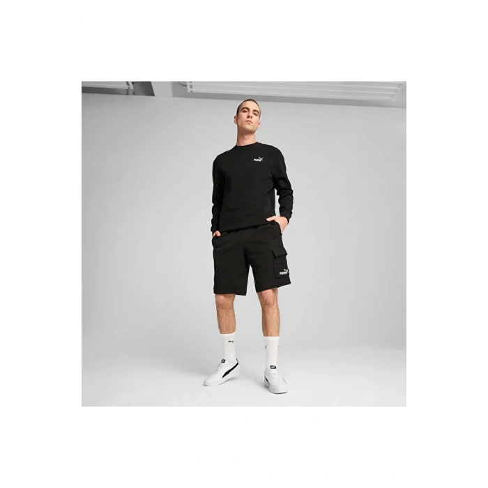 Puma 682662-01 ESS Logo Cargo Short Siyah