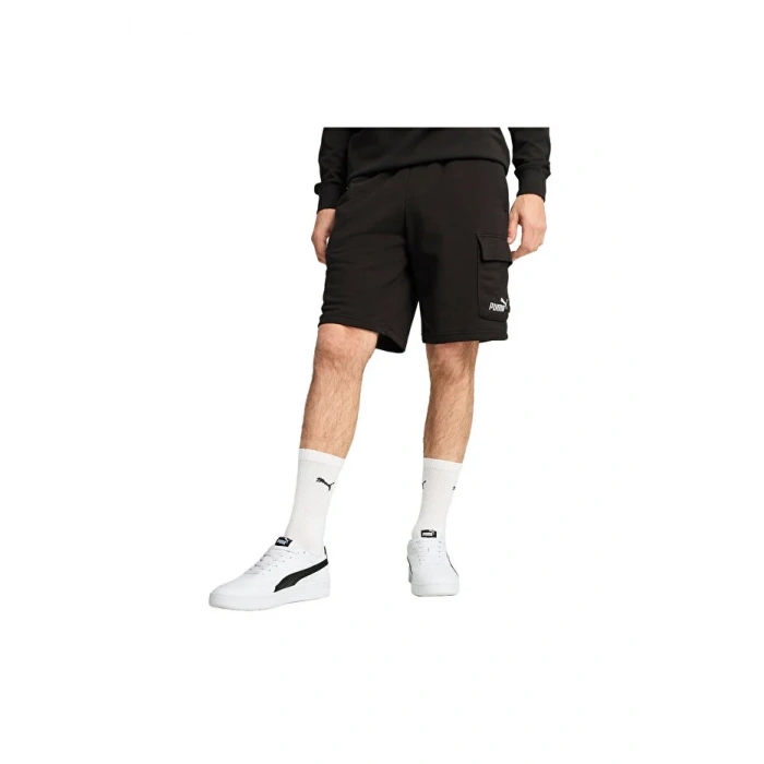 Puma 682662-01 ESS Logo Cargo Short Siyah