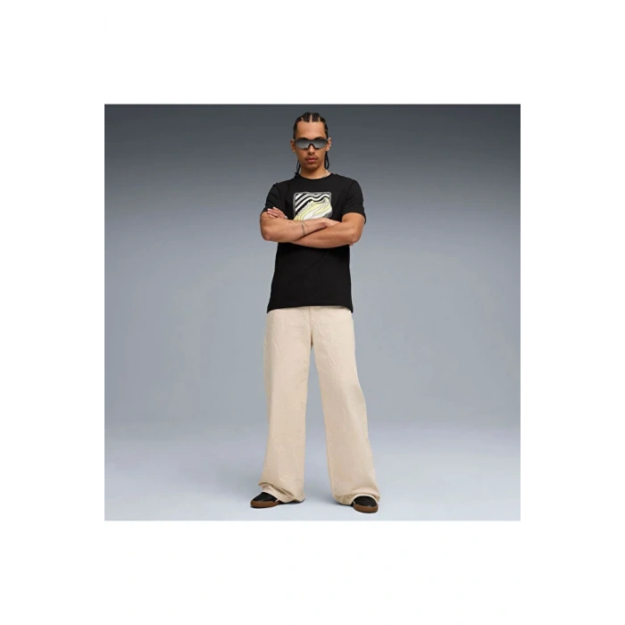 Puma Graphic Tee 688033-01 T-Shirt Siyah