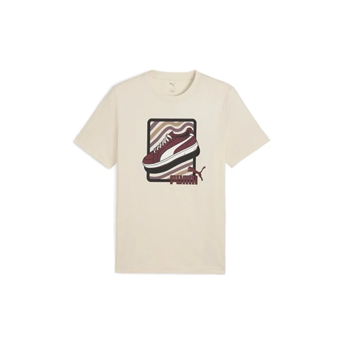 Puma Graphic Tee 688033-87 T-Shirt Bej