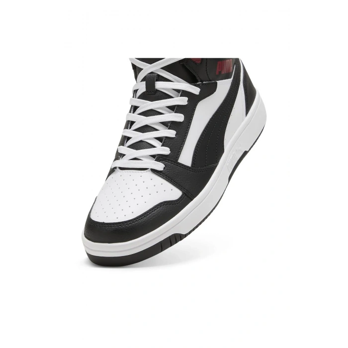 Puma Rebound v6 392326-24 Siyah Beyaz Kırmızı