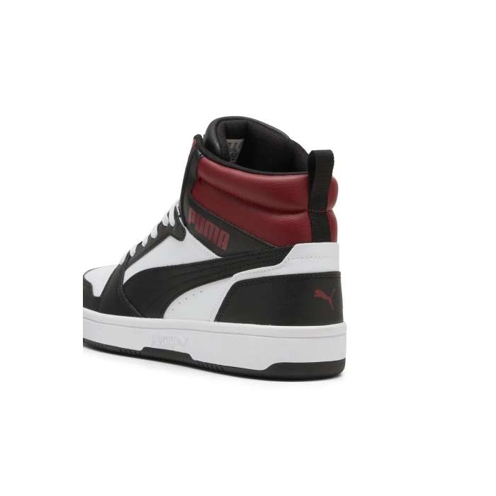 Puma Rebound v6 392326-24 Siyah Beyaz Kırmızı