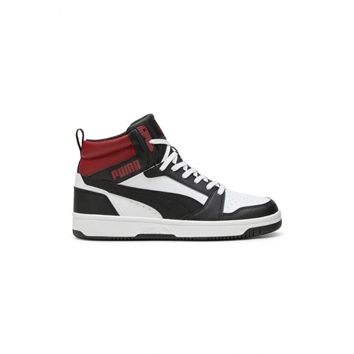 Puma Rebound v6 392326-24 Siyah Beyaz Kırmızı